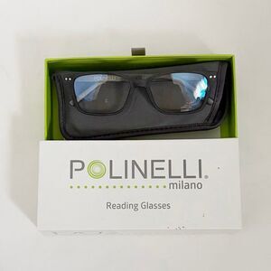Polinelli Reading Glasses Blue Light +1.00 Black